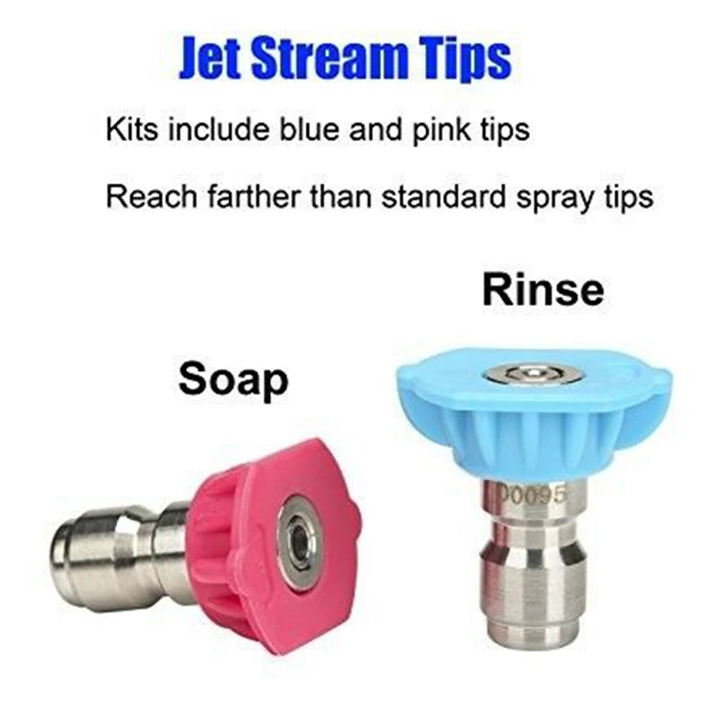 

7pcs Garden Accessories Multipurpose Quick Connecting Lightweight Watering Tips Pivoting Spray Nozzles Cleaning Pressure Washing