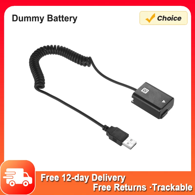 5 в USB телефон муляж аккумулятора адаптер с гибким пружинным кабелем для камеры Sony