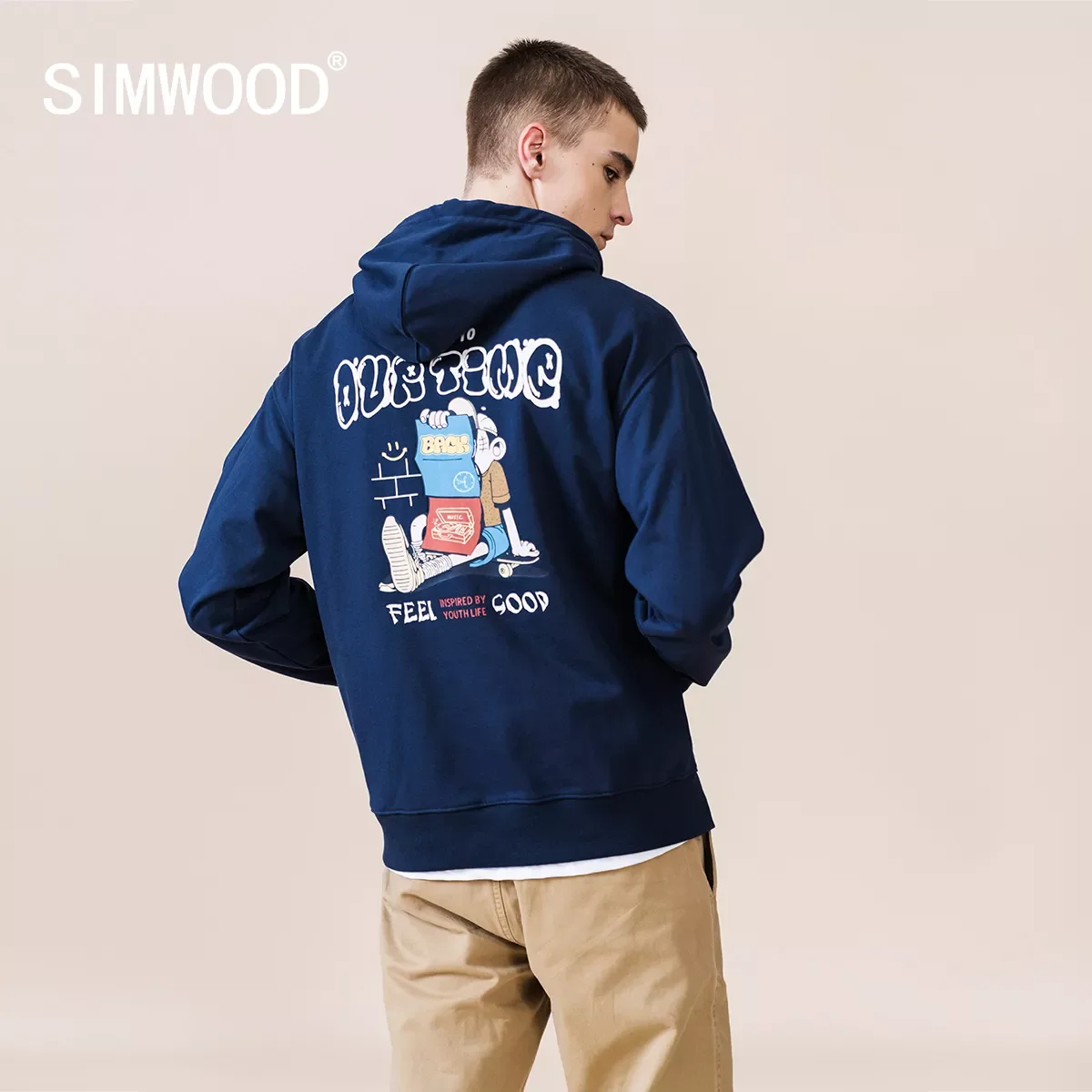 

2022 Spring New Cartoon Print Hoodies Men Fashion Hip Hop Streetwear Plus Size Sweatshirts High Quality Tracksuits