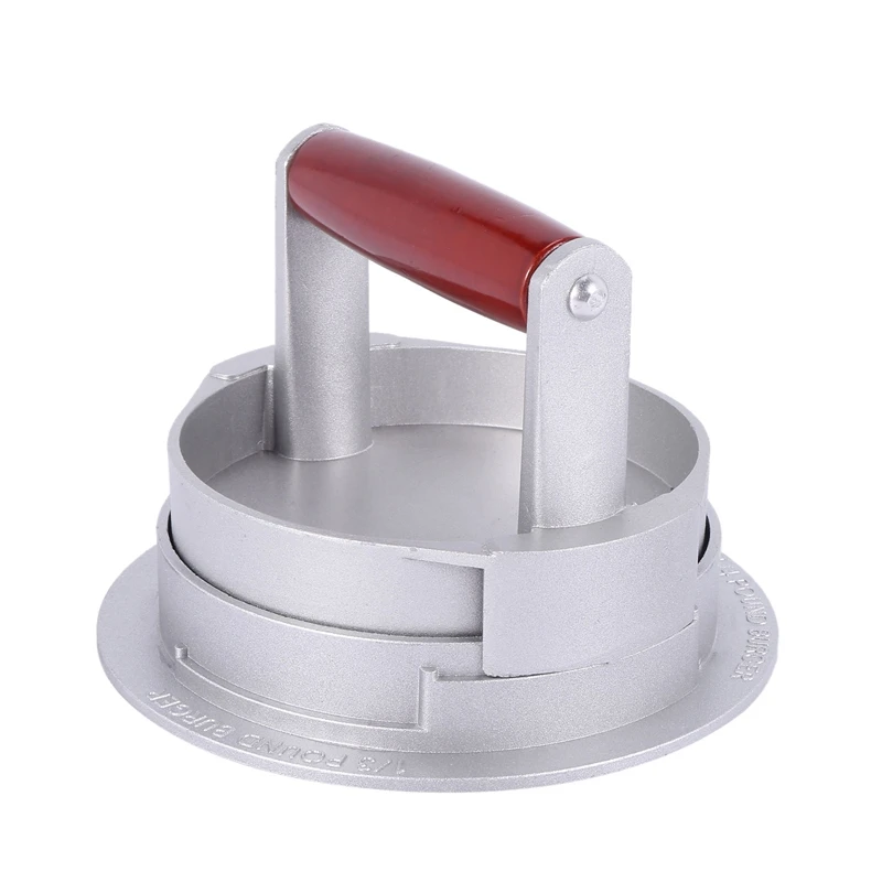 

Пресс для гамбургеров круглой формы из алюминиевого сплава пресс для гамбургеров мяса говядины гриля гамбургеров кухонная форма для проду...