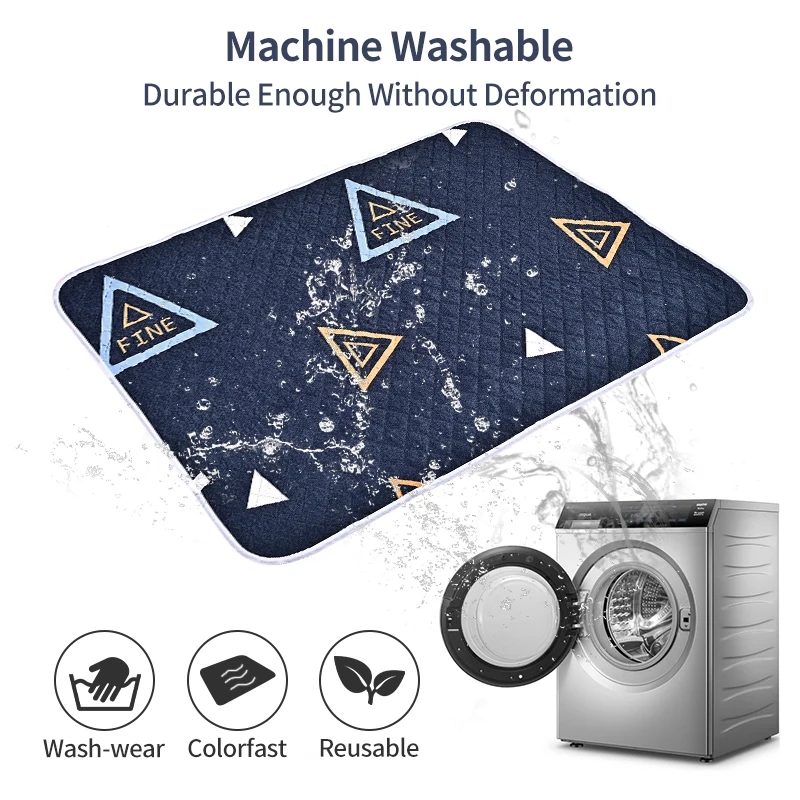 Моющийся коврик для подгузников собак дрессировки щенков многоразовый