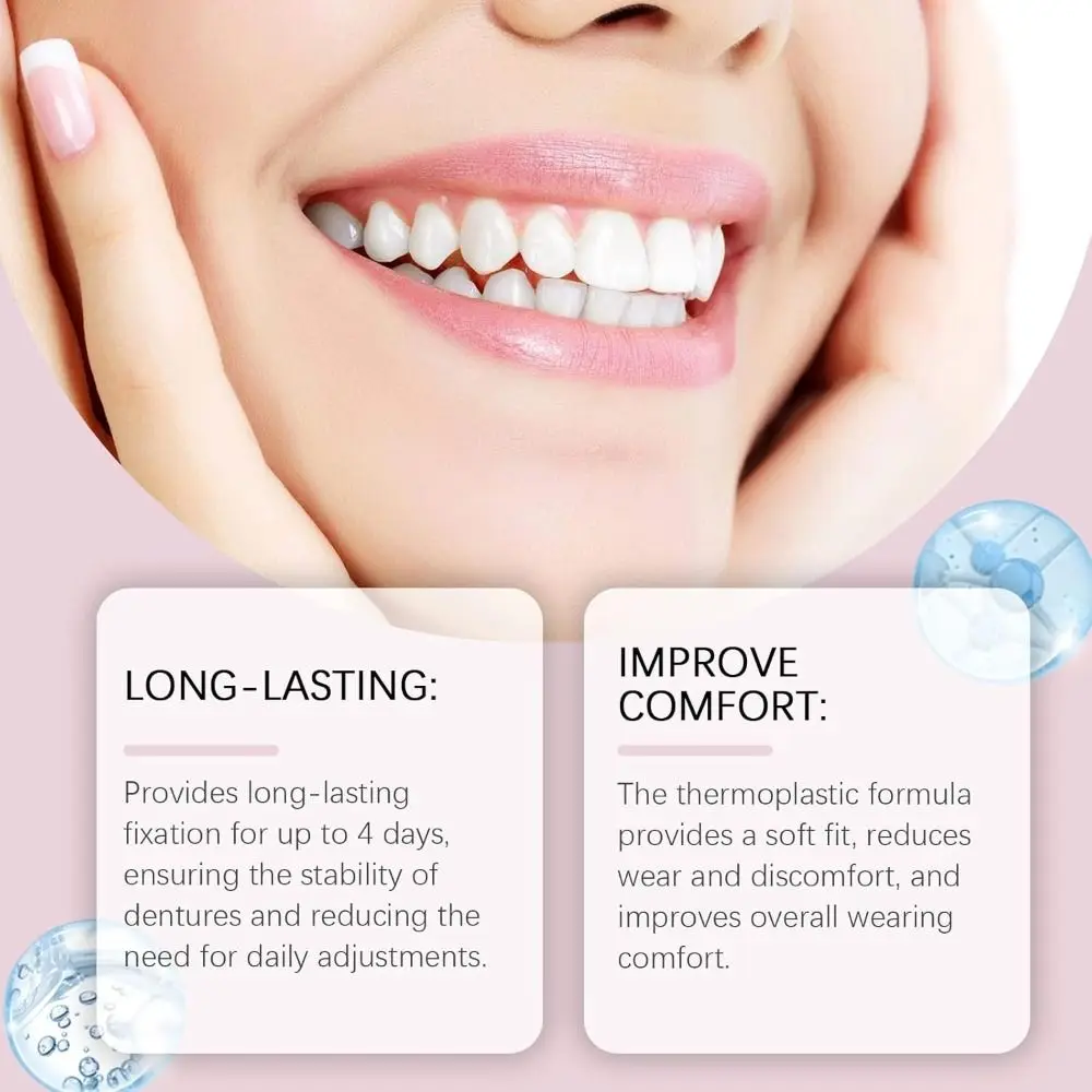 Бесшовный термопластичный клей для протезов удобный многоразовый уход за