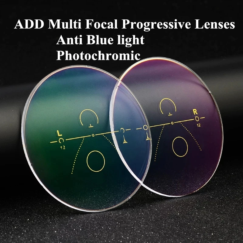 

1.56 1.61 1.67 Index Free Form Multi Focal Progressive Lenses Optical Prescription Photochromic Anti Blue Light for See Far Near