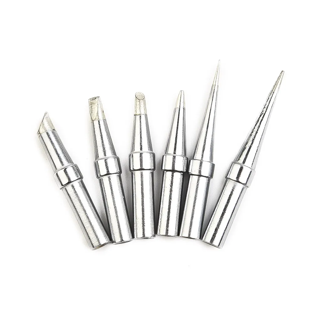 

Accessories Equipment Soldering Iron Tips 6pcs For Weller WE1010NA WESD51 WES50/51 Metalworking Oxygen-free copper
