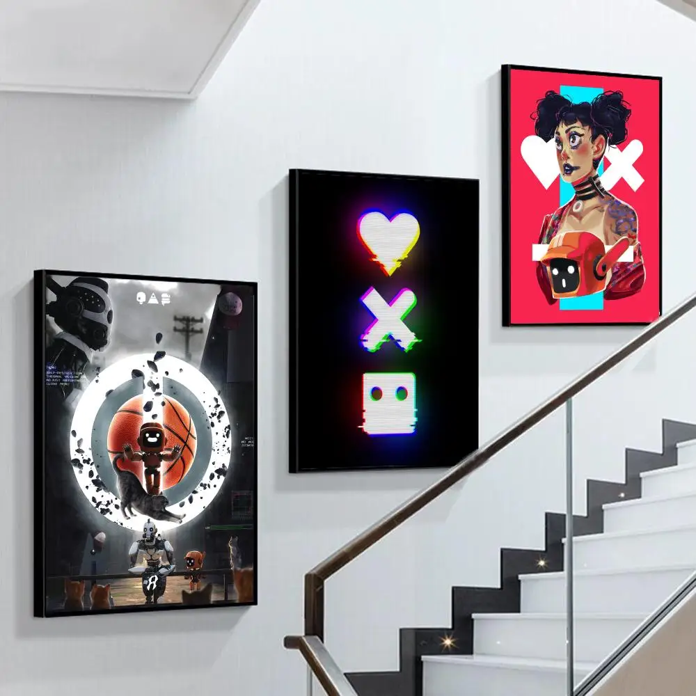 

Love Death Robots Poster Self-adhesive Art Poster Retro Kraft Paper Sticker DIY Room Bar Cafe Vintage Decorative Painting