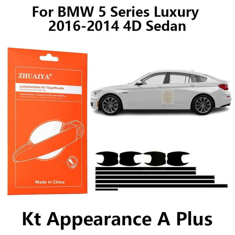 

Защитная пленка ZHUAIYA для красок дверной ручки, ТПУ PPF для BMW 5 серии класса люкс с фотомагнитом 4D Седан