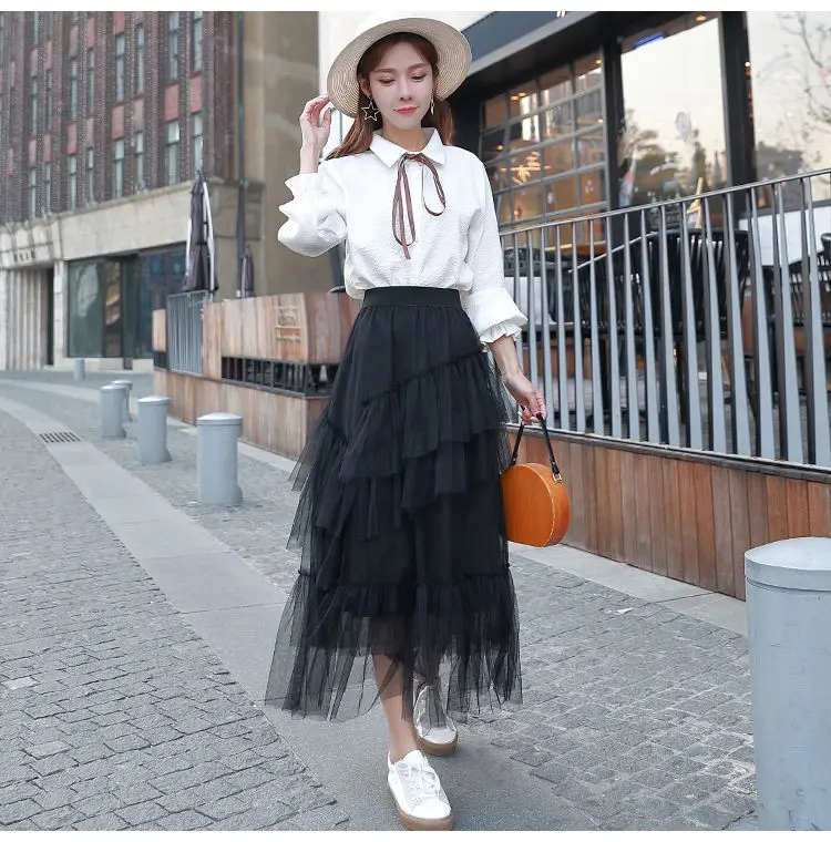 Женская длинная юбка с леопардовым принтом повседневная сетчатая Макси-юбка