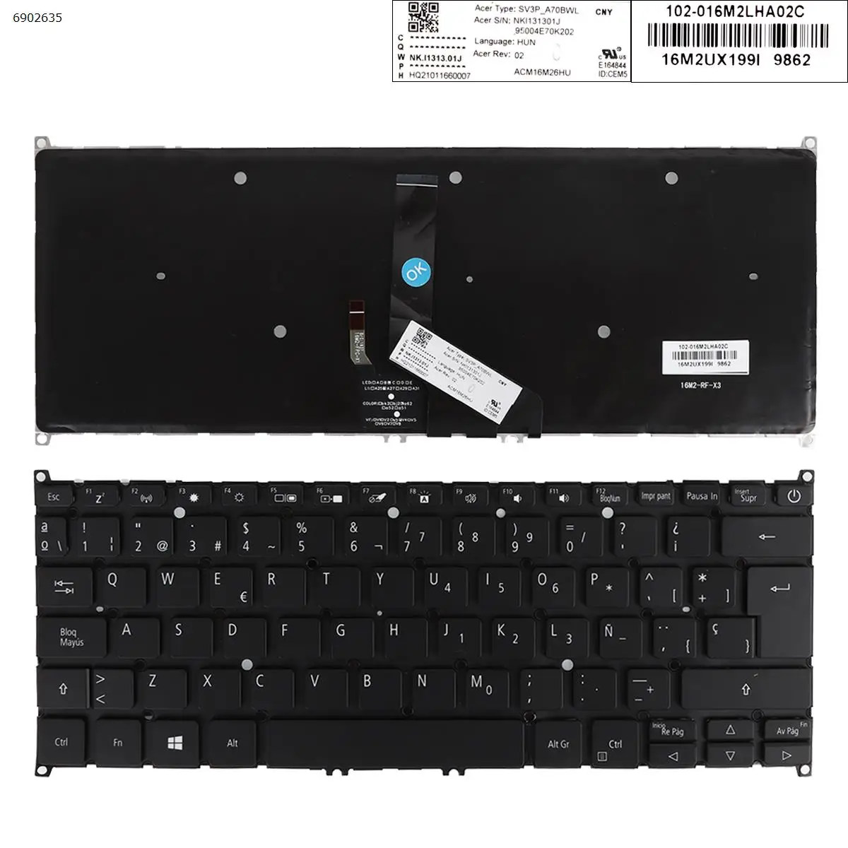 SP Laptop Keyboard for ACER SWIFT 3 SF314-54 SF314-54G S40-10 SF314-56 SF314-55G BLACK Backlit