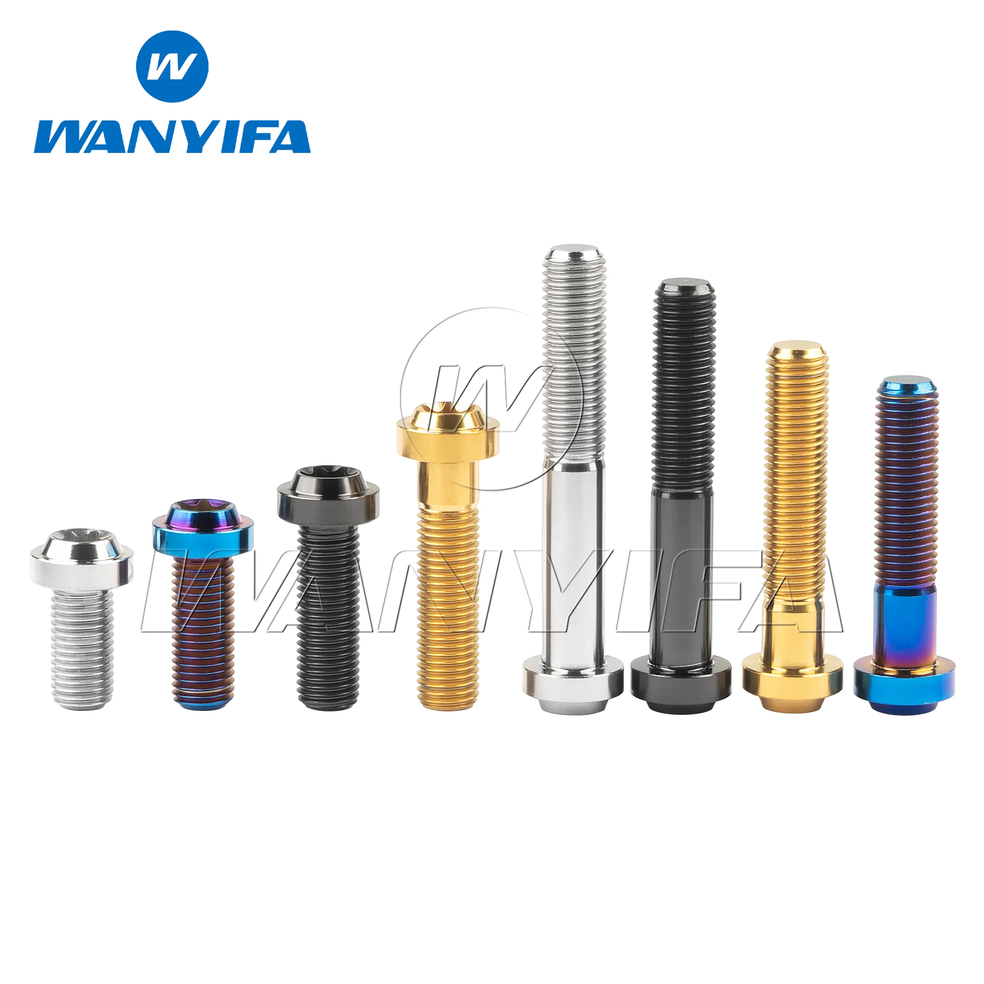 Фото Титановый болт Wanyifa Ti M10x20/25/30/35/40/50/60/65 мм T50, винты с головкой Torx для мотоциклов, аксессуары для модернизации автомобиля №3
