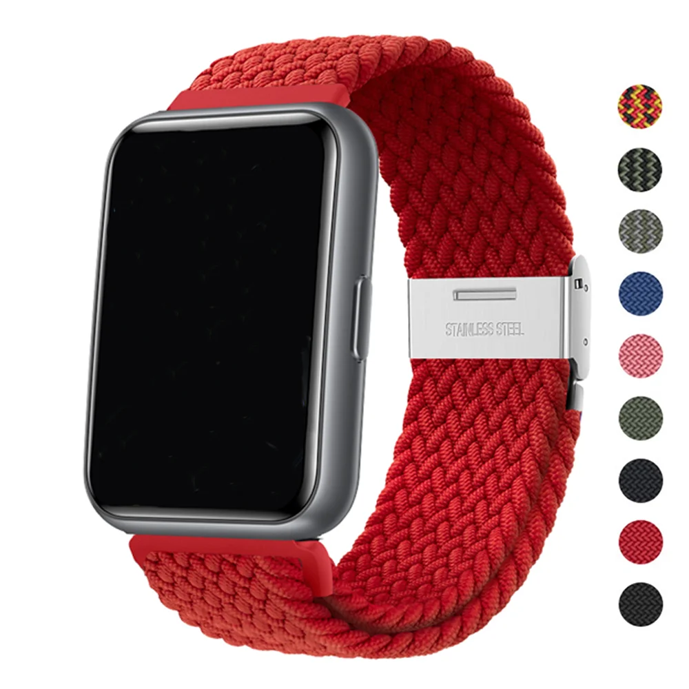 Cinturino In Nylon Per Huawei Watch Fit 2 Cinturino Accessori Cinturino Intrecciato Solo Loop Correa Bracciale Per Huawei Watch Fit2 Nuovo Cinturino