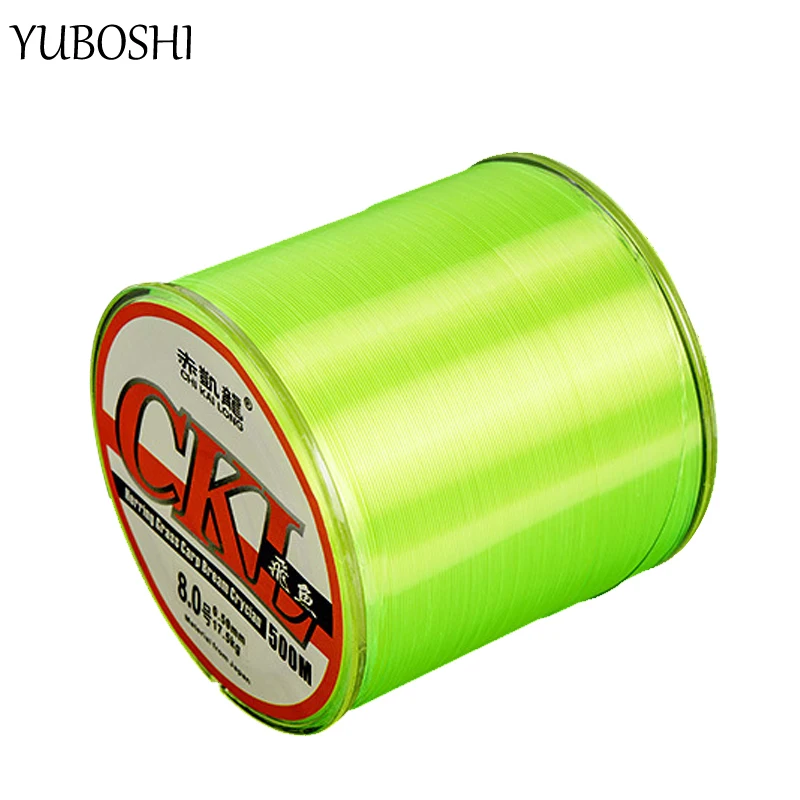 

Newest Fluorocarbon Coated Monofilament Japanese Nylon Wire 500M Super Strong Carp Fishing Line Tackles