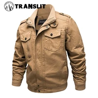 spring air force pilot military jacket men cargo tactical bomber jacket male casual zipper flight cotton coat jacket
