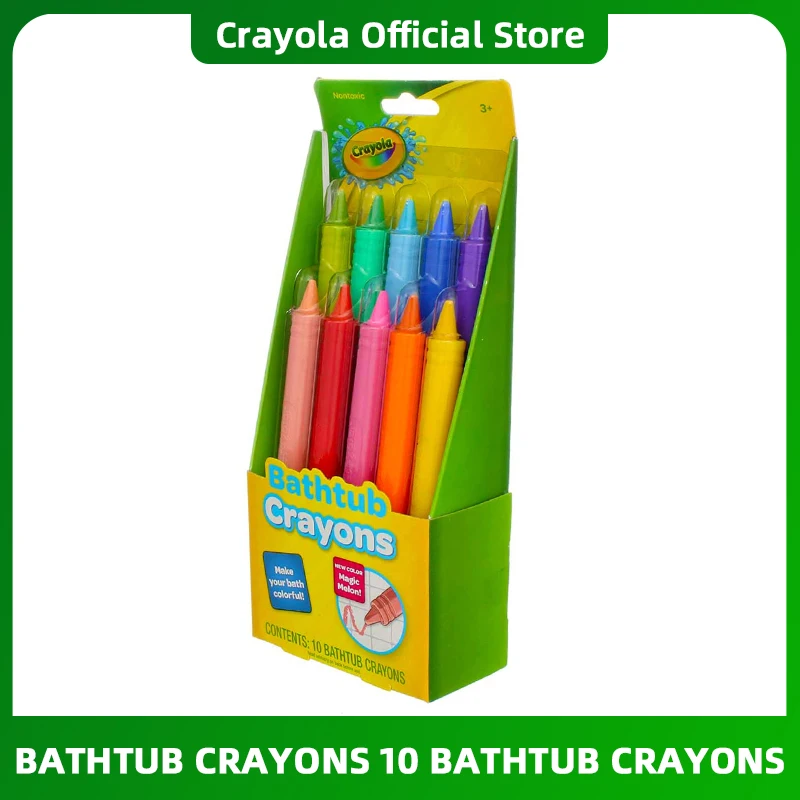 

Crayola 10 Bathtub Crayon Washable Baby Children's Tiles Easy to Wipe Toys Pen