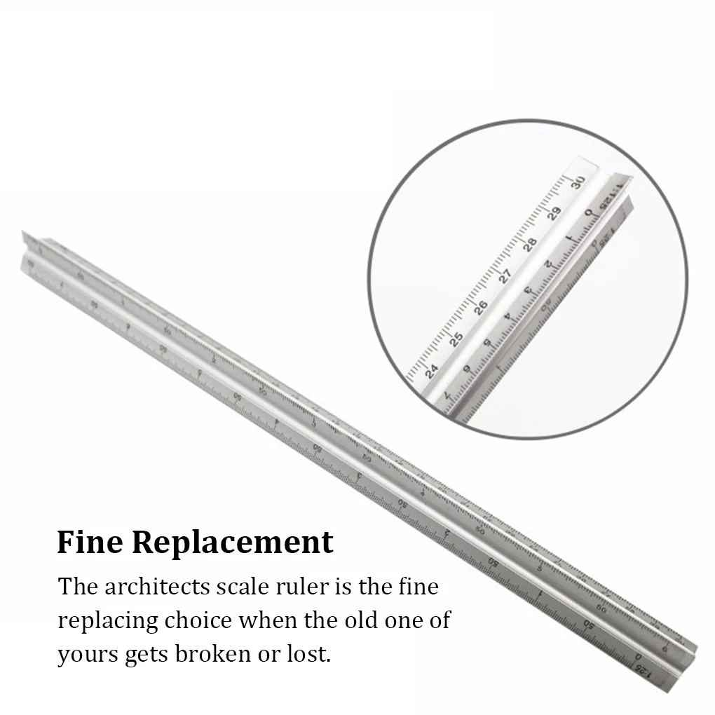 

Architects Scales Ruler Accurate Measuring Straight Triangular Rulers