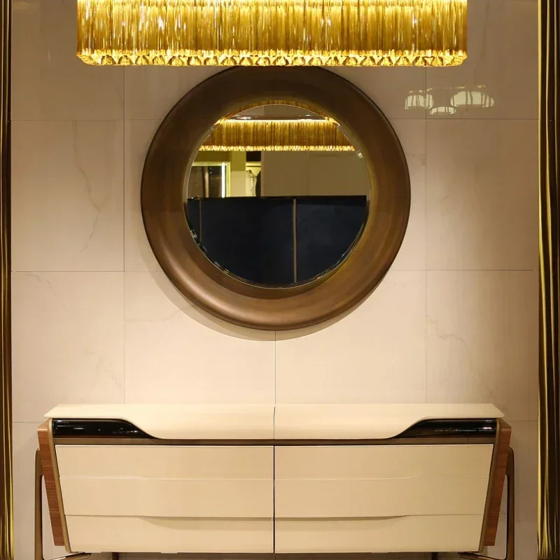 модный шкаф для телевизора элитная гостиная белая краска аудиционный вилла