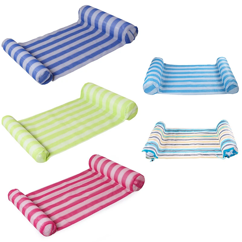 

2PCS New Floating Row Summer Inflatable Float Bed Floating Water Hammock Swimming Air Mattresses Bed Beach Water Sport Lounger