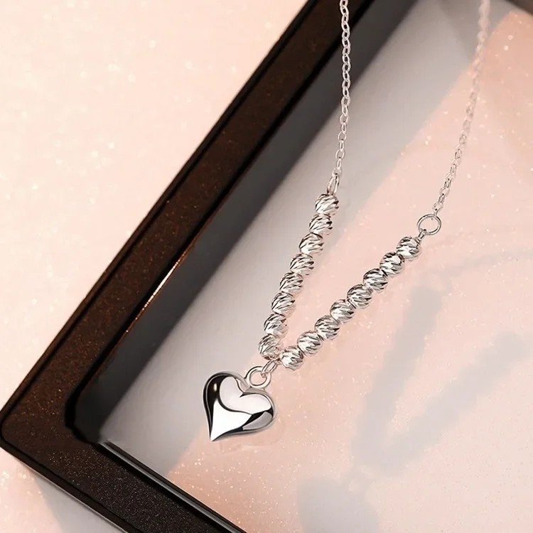 Элегантное ожерелье с подвеской в форме сердца женское милое модное