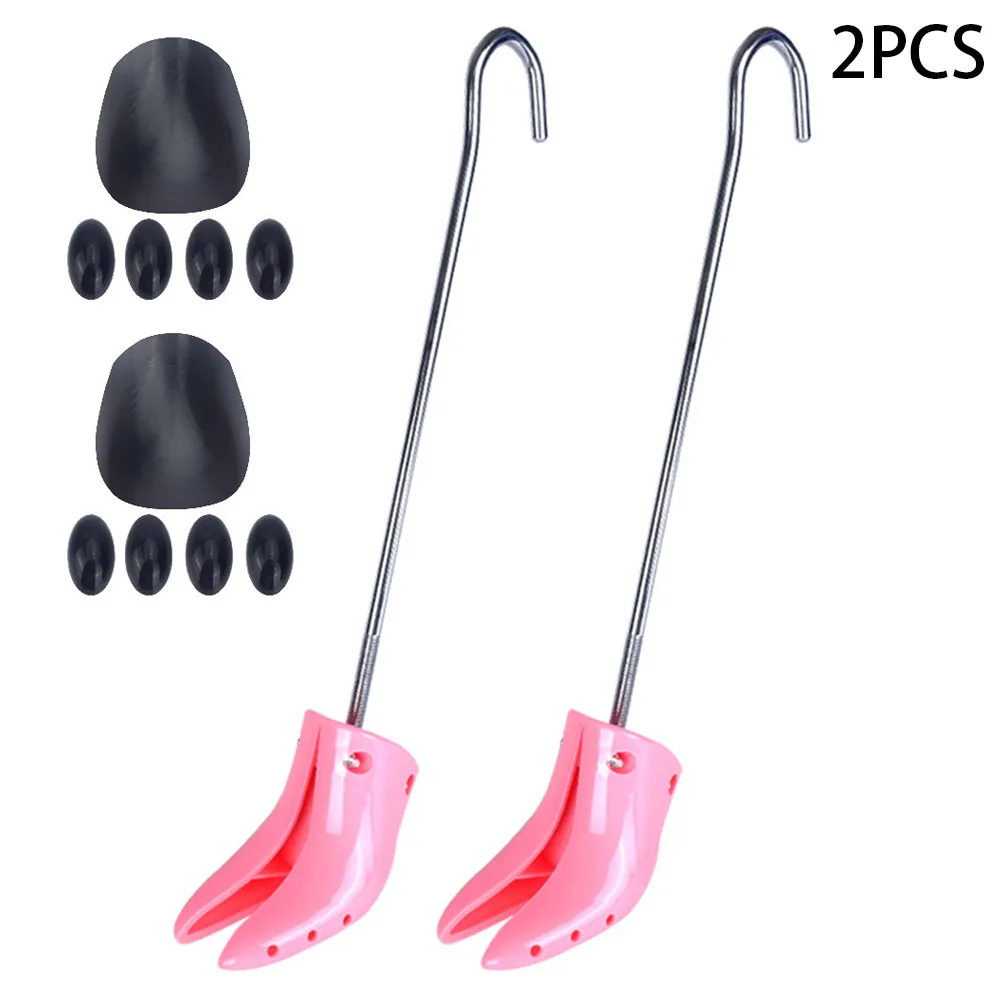 

2pcs Hiking Shoe Stretcher Support Universal High Heels Plastic Adjustable Length Portable Easy Apply Boots Expander For Women