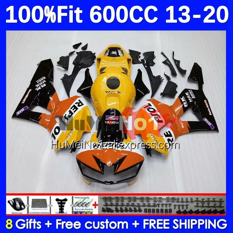 

Injection For HONDA CBR600 CBR 600RR 600 RR CC 108No.123 Yellow stock 600F5 CBR600RR F5 13 14 15 16 2017 2018 2019 2020 Fairings