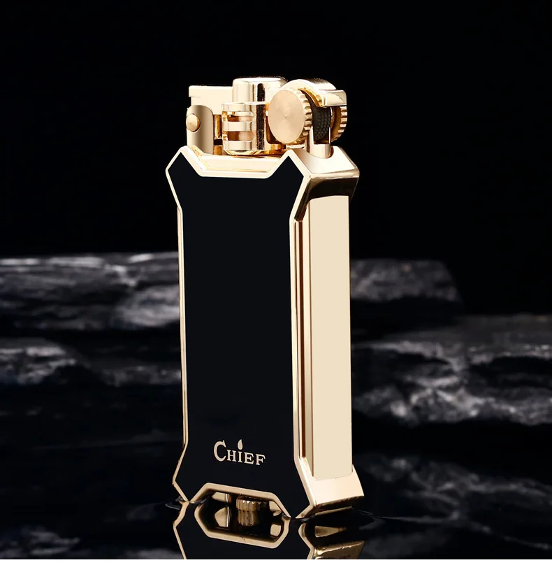 Chief 2023 New Resin Process Kerosene Lighter with Metal Open Flame Integrated Design, Durable and Suitable for Gift Making