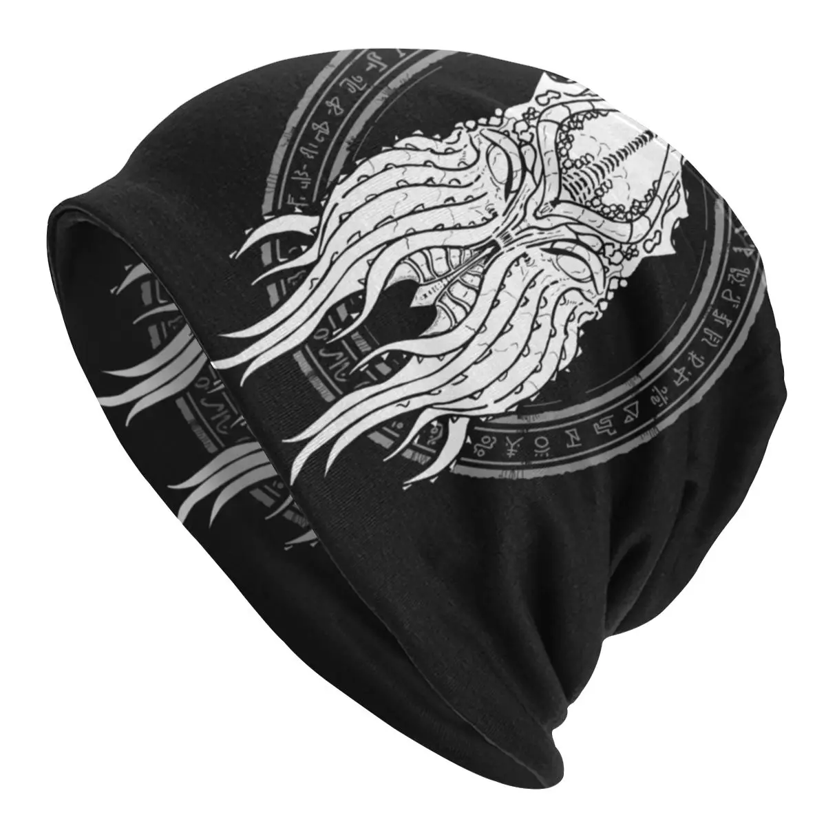 

Lovecraftian Old One Skullies Beanies Hat Rise Of Cthulhu Fashion Winter Street Unisex Cap Adult Summer Warm Dual-use Bonnet Hat