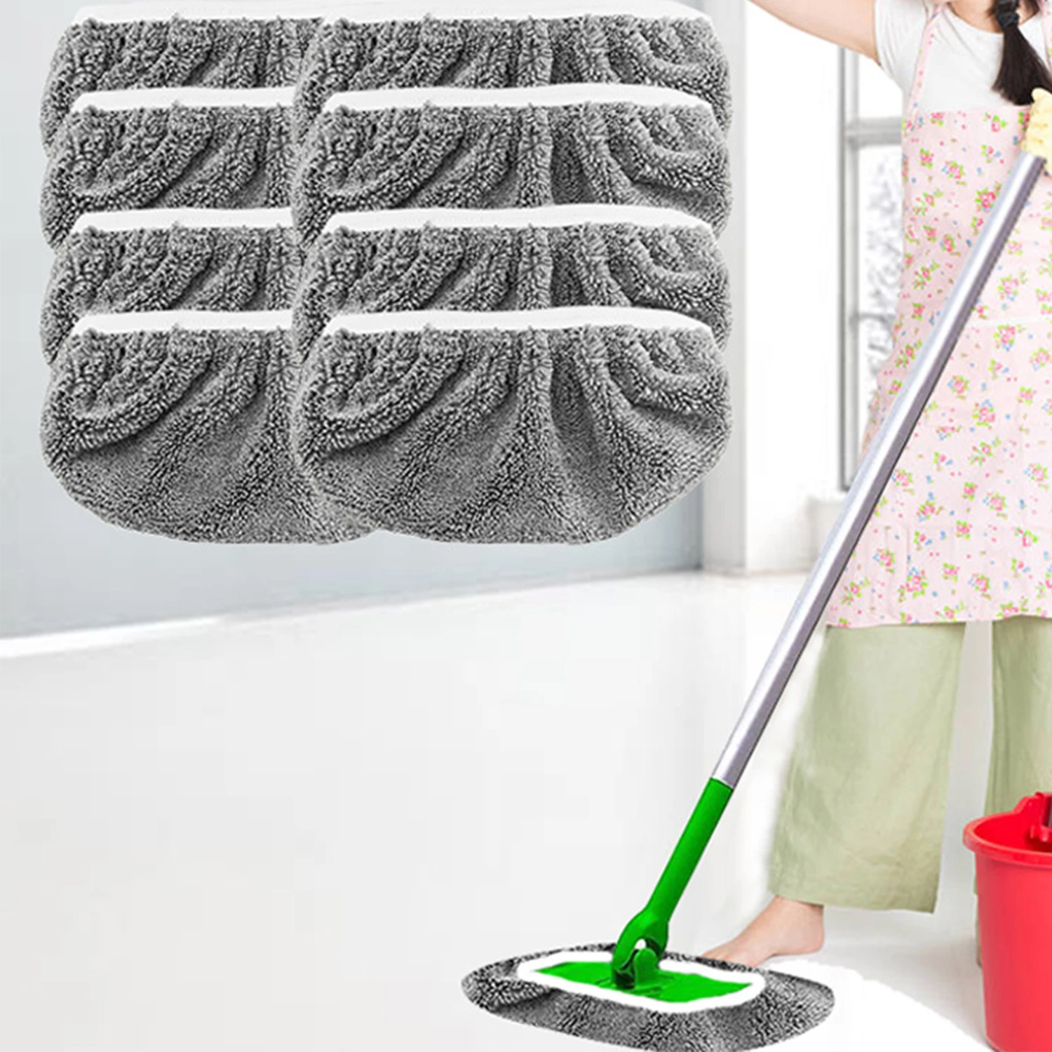 Утолщенная Швабра из микрофибры для ванной комнаты