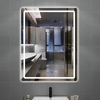 led lighted makeup mirror nordic bathroom big hairdressing mirror for decoration square mirrors espejo pared korean room decor