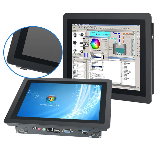 10.1 Inch windows Industrial Touch Tablet PC Computer Core i3 i5 i7 with IP65 Frame Waterproof Capacitive Touchscreen PC 2