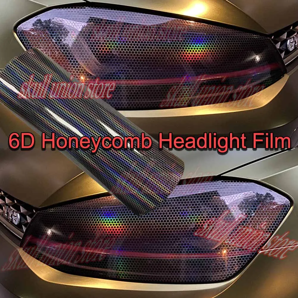 Автомобильная лазерная сотовая фара задняя виниловая пленка обмотка