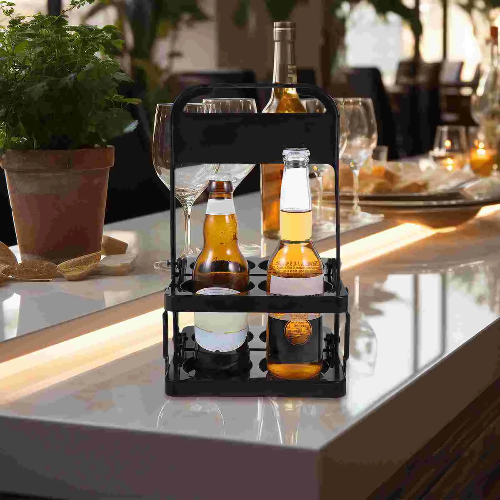 Пивная корзина складная переноска для напитков портативный держатель гаджеты