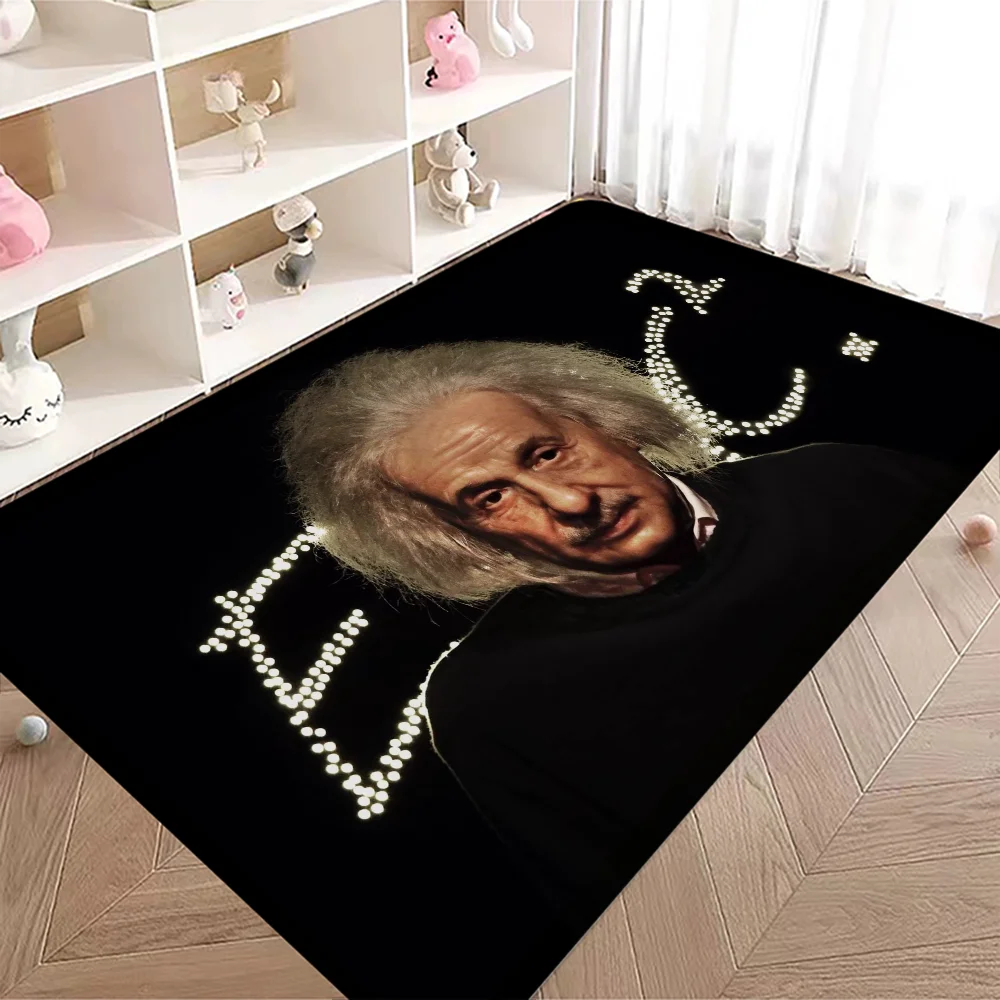 Art Albert E-Einstein Math Kitchen Mat Kids Room Bedroom Decoration Balcony Anti-Slip Doormat Living Alfombra