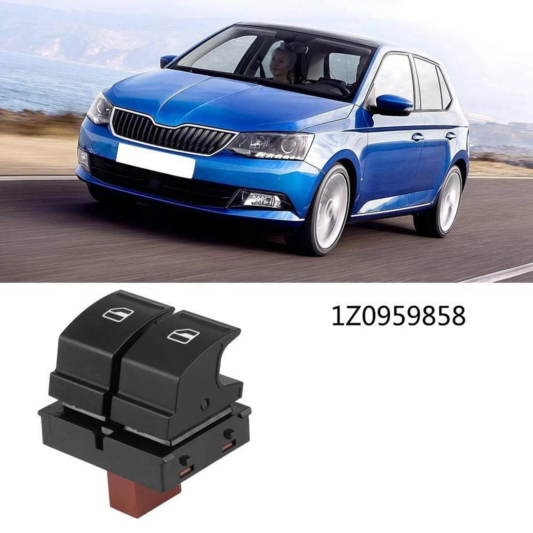 Кнопка переключения электрического стекла 1Z0959858 подходит для Fabia 2 1Z Roomster