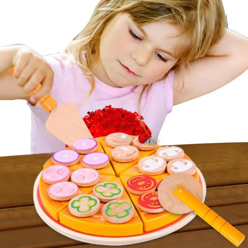 

Pizza Toy Pizza Play Set With Rich Simulated Pizza Ingredients Slice Pretend Play Pizza Cutting Toy For Enhance Kid's Creation