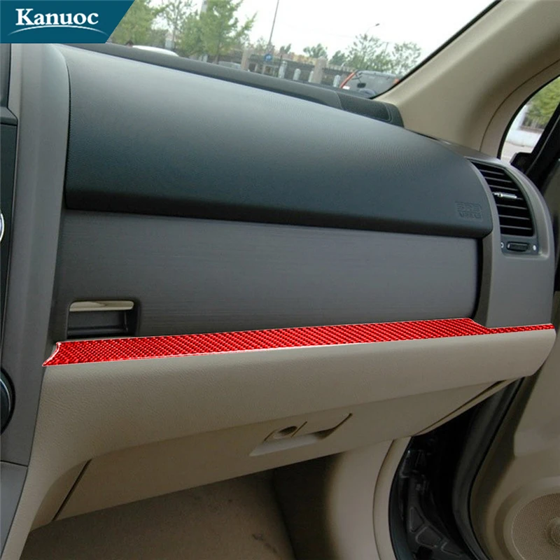 

For Honda CRV 2007 2008 2009 2010 2011 Carbon Fiber Stickers Car Interior Decorative Accessories Passenger Center Trim Strip