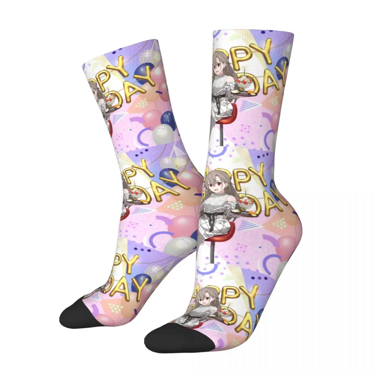 

Sword God Domain Girls On Stage Men Women Socks Windproof Novelty Spring Summer Autumn Winter Stockings Gift