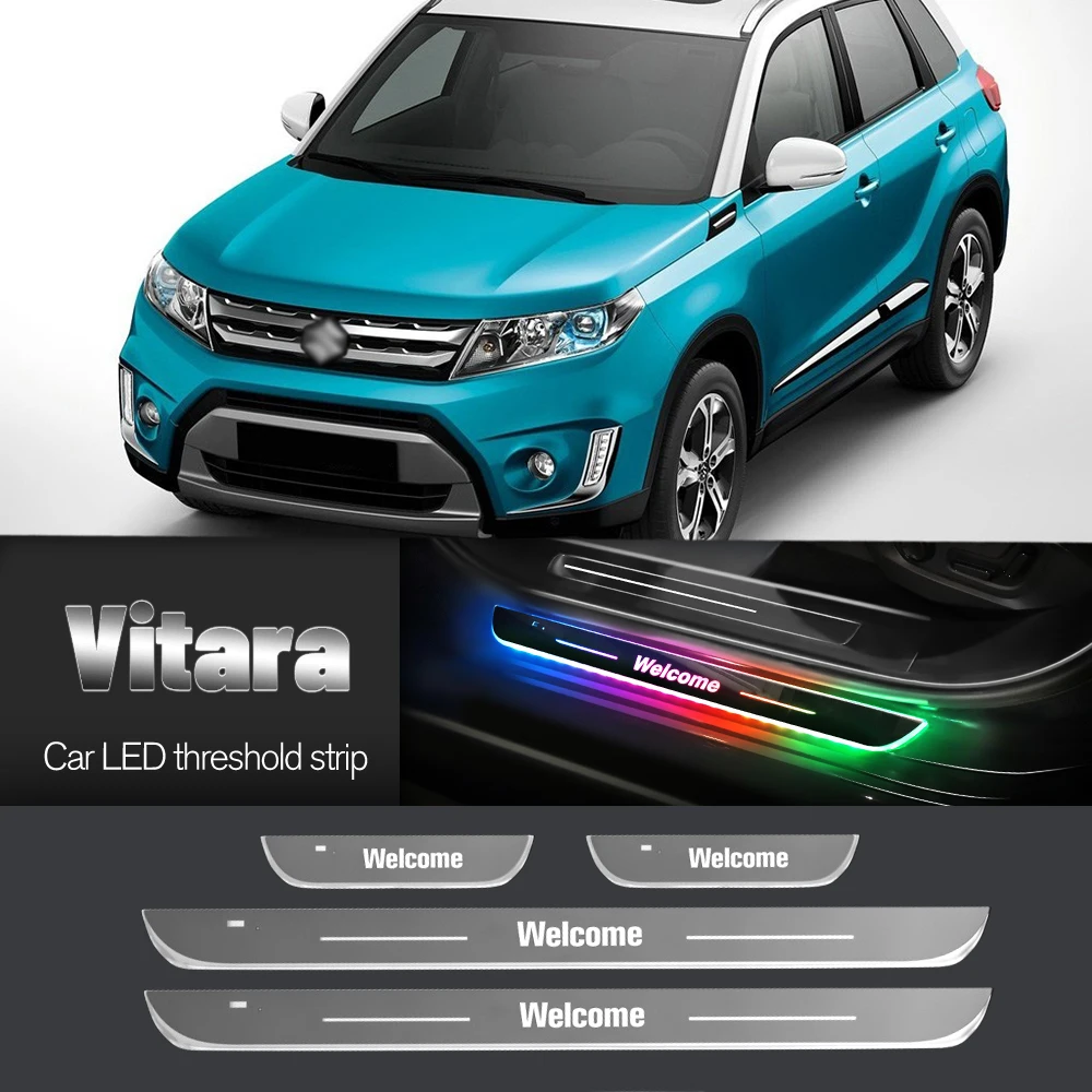 Автомобильный порог для Suzuki Vitara 2015-2023 2016 2017 2018 2022 индивидуальный логотип
