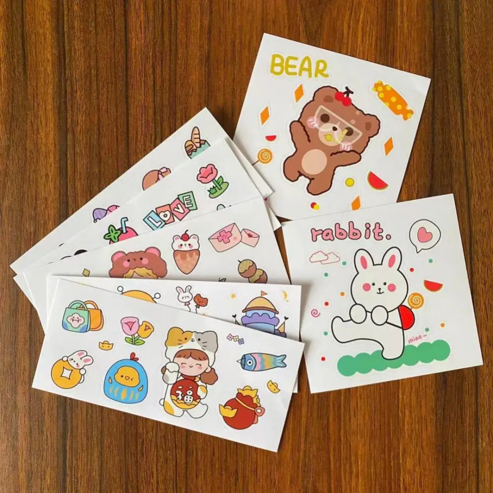 Diy Coffee Water Cup Stationery Kawaii Paper Wall Sticker Di