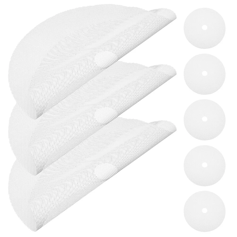 

8 Pcs Mesh Pad Food Dehydrator Dryer Supplies Mats Jerky Round Tray Circle Silicone