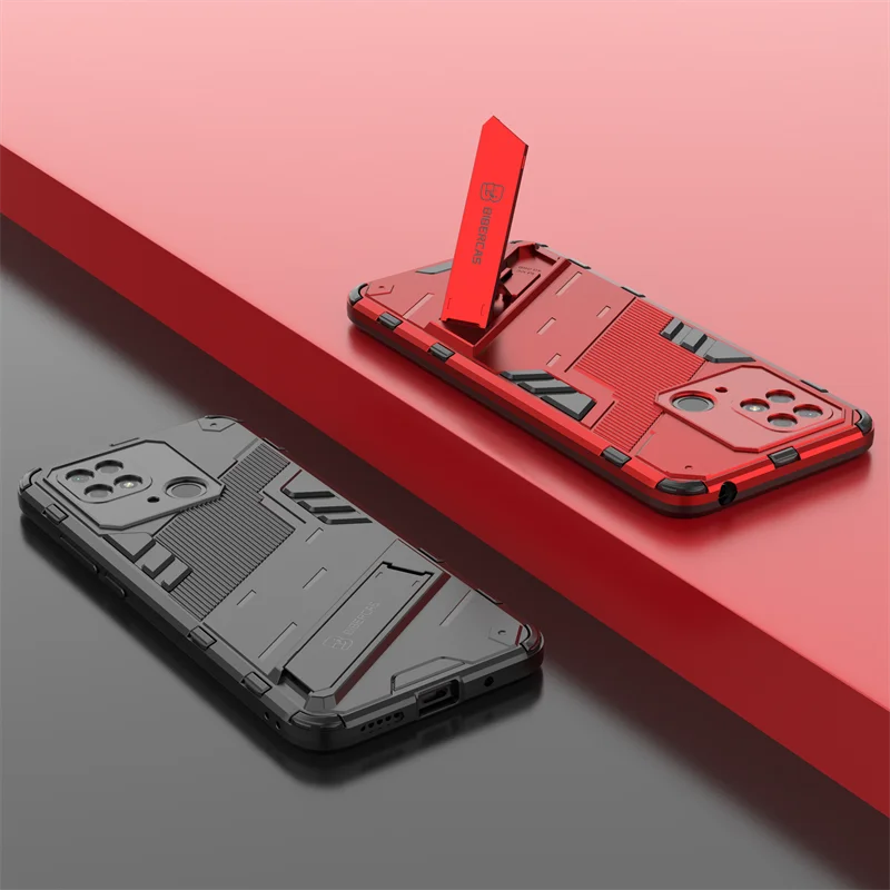 Фото Чехол для Xiaomi Redmi 10C, роскошный магнитный автомобильный держатель, стойка, бронированный телефон для Redmi10C Redmi 10C 10 C C10 220333QA, задняя крышка 6,71 дю... №3