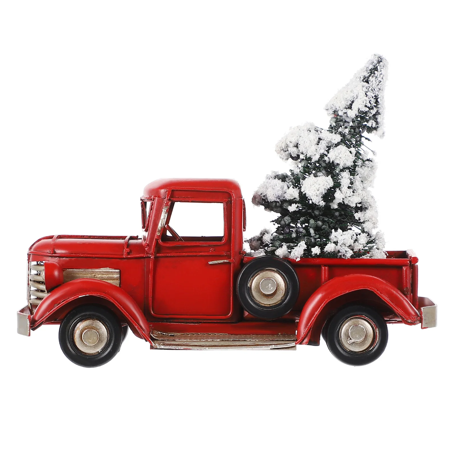Рождественские украшения для детей красный декор грузовика ретро модель