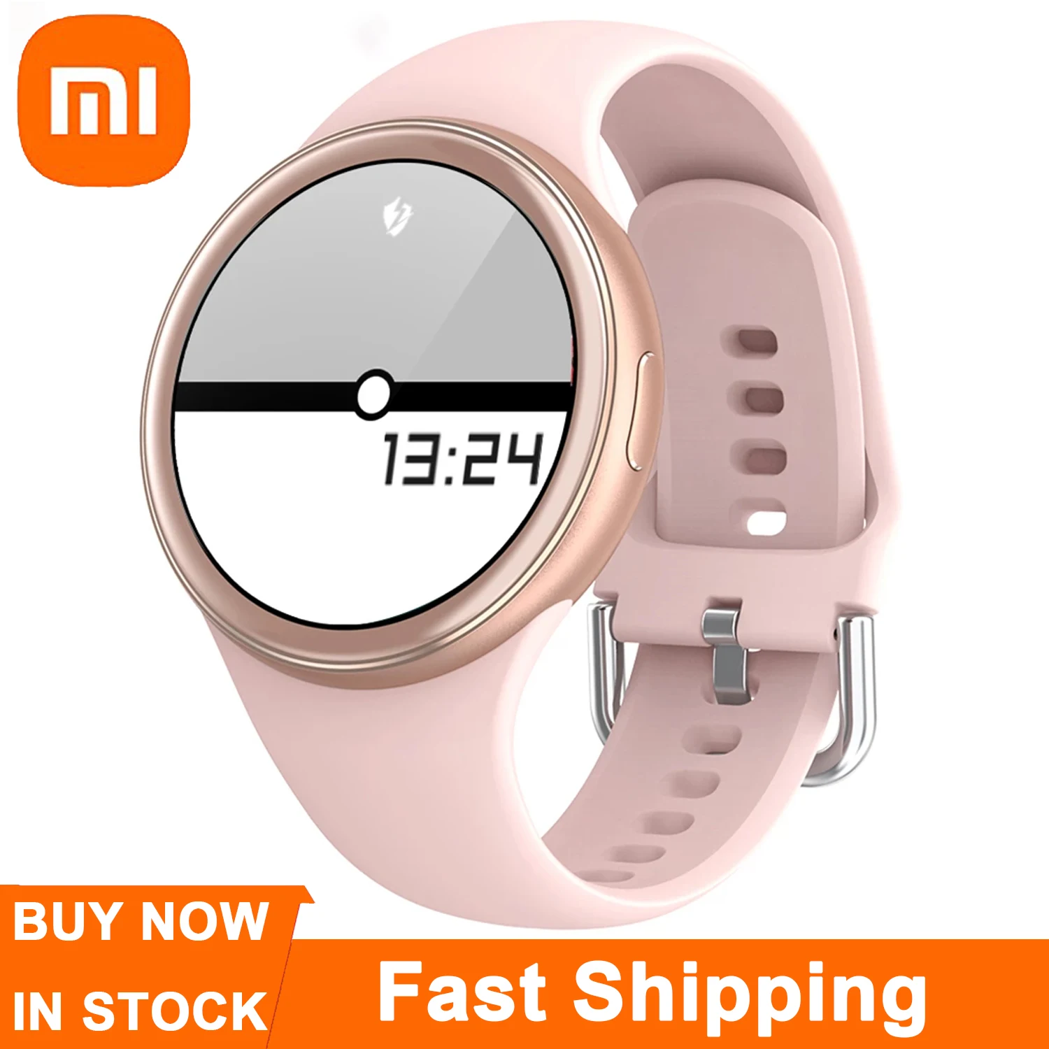 

Смарт-часы Xiaomi Mijia женские, водонепроницаемые умные часы с сенсорным экраном высокого разрешения IP68, с функцией измерения лица, для Android и IOS