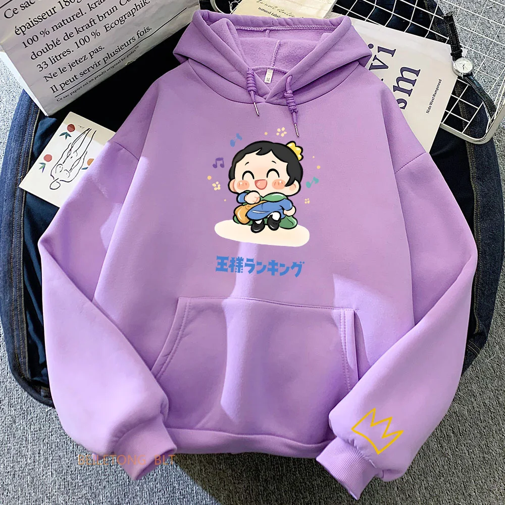 

Ousama Ranking of Kings Bojji Hoodies Manga ランキング Cartoon Printing Sweatshirt Autumn Winter Casual Girls Pullovers Women/Men Top