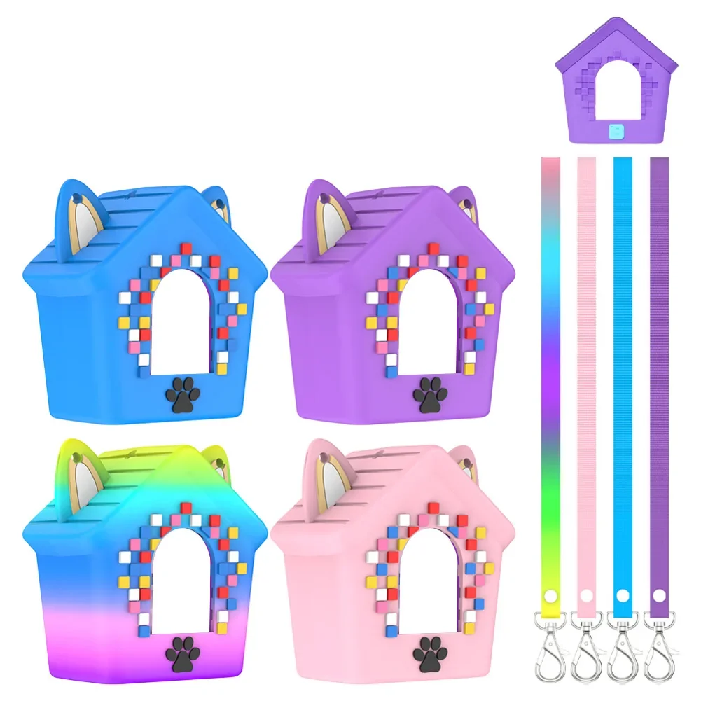 Фото Силиконовый чехол для Bitzee Doghouse, 1 шт., легкий, удобный, с ремешком, противоударный, пылезащитный, запасные части для игровых устройств №4