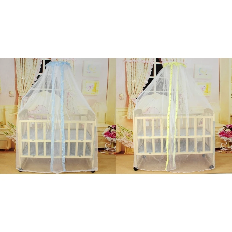 

Baby Bed Curtain Mosquito Netting Dome Canopy Curtain Net for Toddler Crib Cots