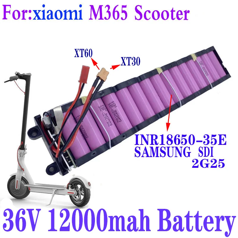 Литиевая батарея для электроскутера Xiaomi Mijia M365 18650 10S 3P 36 В 12 Ач 42 в SC коммуникация