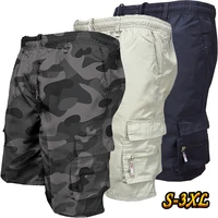summer mens cargo shorts casual loose multi pocket camouflage work shorts sports shorts