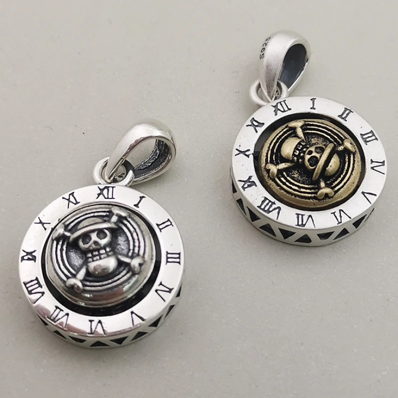 

2023 New Genuine S925 Silver Creative Personalized Fashion Classic Jewelry Pirate King Pendant Men's and Women's Network Red