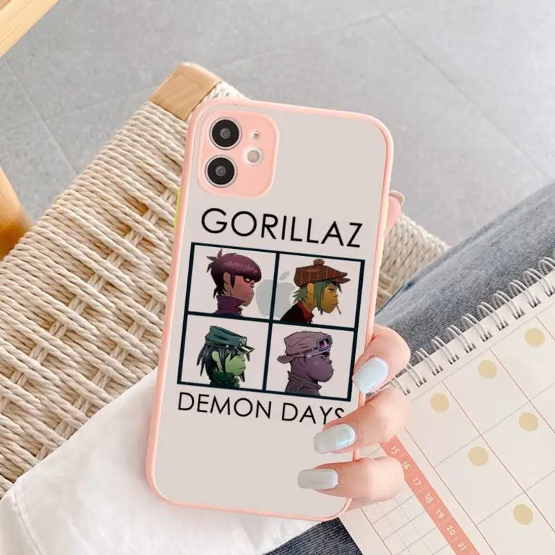 

Gorillaz Phone Case for iPhone X XR XS 7 8 Plus 11 12 13 pro MAX 13mini Translucent Matte Case