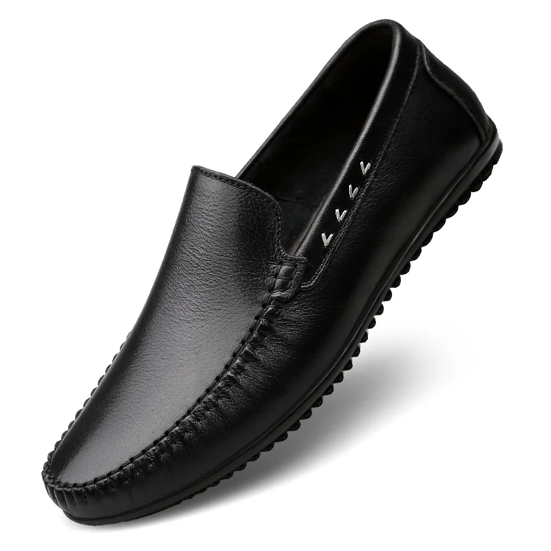 Новые весенние повседневные замшевые лоферы из натуральной кожи мужские мягкие