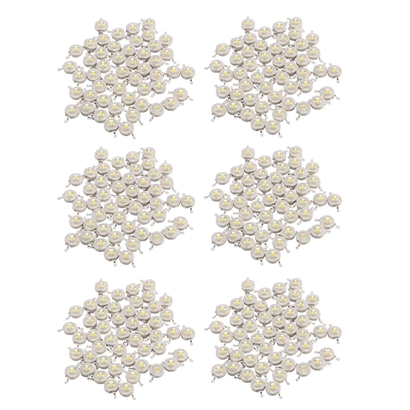 

300Pcs 1W Diode High Power Cool White LED Beads 1 Watt Lamp Chip 3V-3.4V